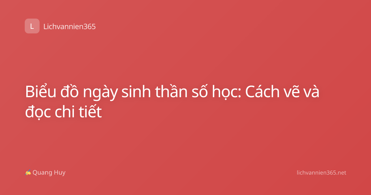 Biểu đồ ngày sinh thần số học: Cách vẽ và đọc chi tiết