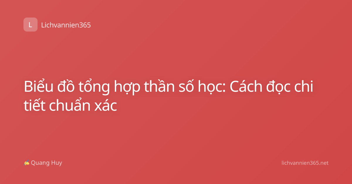 Biểu đồ tổng hợp thần số học: Cách đọc chi tiết chuẩn xác